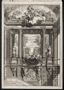 Escalier au Palais de Voorst en Hollande