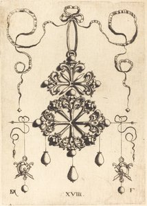 Pendentif avec deux croix doubles - Daniel Mignot