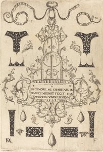 Page de titre : Pendant, entouré de huit petits clous