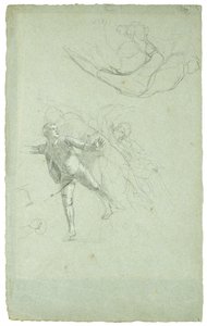 Étude pour Le Siège de Gibraltar (Étude pour une Figure sur un Canon dans le Longboat), 1785-1786