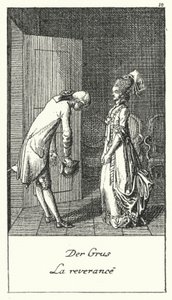 La Salutation (gravure) - Daniel Nikolaus (after) Chodowiecki