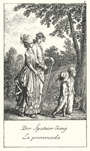 La promenade (gravure) - Daniel Nikolaus (after) Chodowiecki