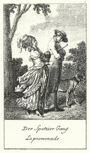 La Promenade - Daniel Nikolaus (after) Chodowiecki