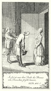 Ainsi, une fleur fraîche émerge du bain du Thau (gravure) - Daniel Nikolaus (after) Chodowiecki