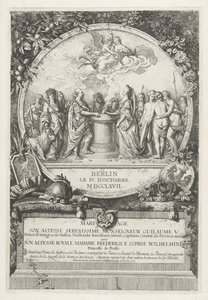 Allégorie sur le mariage de Guillaume V et Wilhelmine de Prusse, 1767 - Daniel Nikolaus Chodowiecki