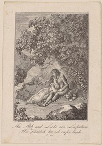 Tiré de Orgueil et amour de Lafontaine - Daniel Nikolaus Chodowiecki