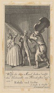 Planche 1 pour « Intrigue et amour » de Schiller - Daniel Nikolaus Chodowiecki