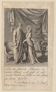 Planche 1 pour le « Coriolan » de Shakespeare - Daniel Nikolaus Chodowiecki