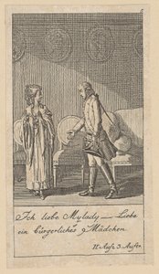 Planche 5 pour «Intrigue et Amour» de Schiller - Daniel Nikolaus Chodowiecki