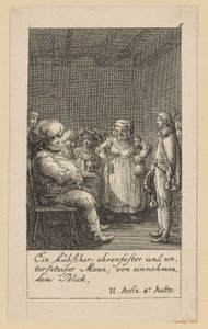 Planche 5 pour le « Roi Henri IV » de Shakespeare - Daniel Nikolaus Chodowiecki