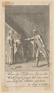 Planche 6 pour « Intrigue et amour » de Schiller - Daniel Nikolaus Chodowiecki