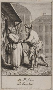 Le boucher - Daniel Nikolaus Chodowiecki