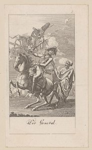 Général, planche 2 de la série « La Danse macabre » - Daniel Nikolaus Chodowiecki