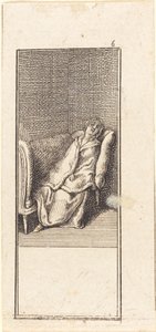Fille dormant sur un canapé - Daniel Nikolaus Chodowiecki