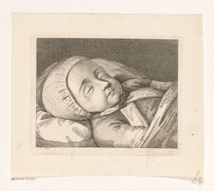 Enfant sur lit de mort - Daniel Nikolaus Chodowiecki