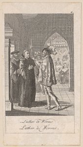 Luther à Worms, planche 11 de la série « Histoire ancienne, médiévale et moderne » - Daniel Nikolaus Chodowiecki