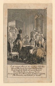 Pomposité, illustration pour « Königl: Grosbrit [anische] Genealogischer Kalender auf das 1780 Jahr Lauenberg bey J.G. Berenberg » - Daniel Nikolaus Chodowiecki