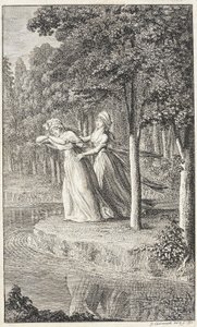 Page de titre pour la « Revue mensuelle pour dames de Leipzig de 1794 » - Daniel Nikolaus Chodowiecki