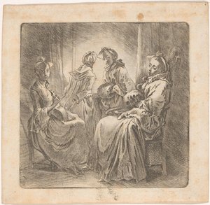 Quatre dames à la fenêtre
