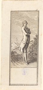 Jeune homme tête nue, avec épée - Daniel Nikolaus Chodowiecki