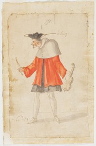 Un musicien du Ballet du Sérieux et du Grotesque, 1627