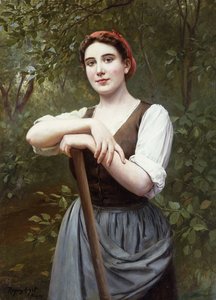 Fille paysanne - Daniel Ridgway Knight