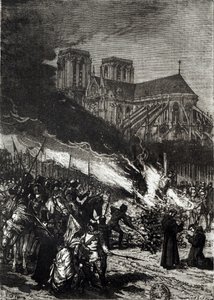 Brûlage des Templiers, illustration de 