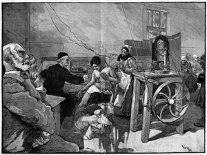 Électrothérapie à la Salpêtrière : diagnostic par le Dr Vigouroux en 1887