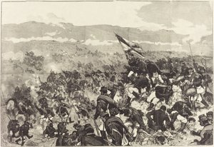 Bataille de Plevna. Le 30 juillet, attaque des hauteurs... - Daniel Vierge
