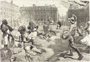 Les Fêtes de Rennes. La grande Cavalcade Romaine - Daniel Vierge