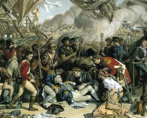 La mort de Nelson, détail du pont inférieur du Victory, 1863-65 - Daniel after Maclise