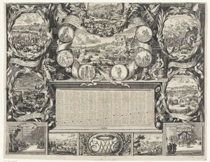 Victoires du roi Guillaume III en Irlande (partie inférieure), 1690 - Daniel de Lafeuille