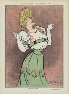 Charlotte Wiehe, actrice danoise. Illustration pour Le Rire - Daniel de Losques