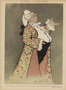 Maurice de Féraudy, auteur-compositeur et acteur français. Illustration pour Le Rire - Daniel de Losques