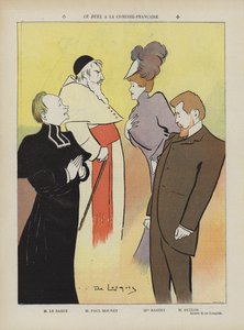 Production de la pièce Le Duel à la Comédie-Française. Illustration pour Le Rire
