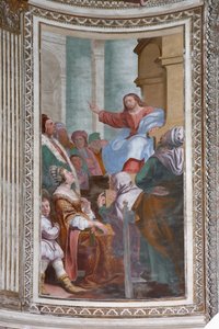 Jésus prêchant dans le temple - Daniele Crespi