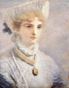 Fille en blanc par Daniele Ranzoni - Danielle Ranzoni