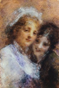Sœurs Vercesi par Daniele Ranzoni