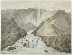 Vue des chutes de Marmore