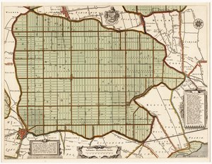 Beemsterlants Caerte, Carte historique de Beemster, Pays-Bas - Daniël van Breen