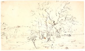 Paysage avec des arbres - Dankvart Dreyer