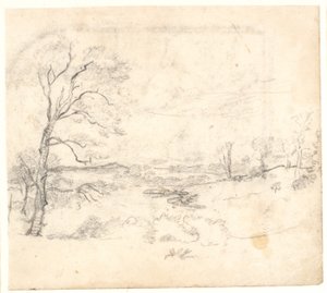 Vue sur un paysage vallonné et boisé - Dankvart Dreyer