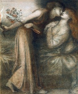 Le rêve de Dante le jour de la mort de Béatrice - Dante Gabriel Charles Rossetti