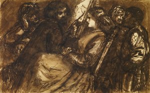 Peinture de Giorgione, vers 1853 - Dante Gabriel Charles Rossetti