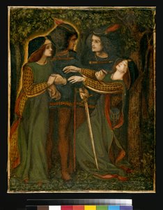 Comment ils se sont rencontrés, c.1850-60 - Dante Gabriel Charles Rossetti