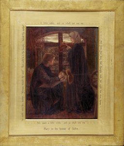 Marie dans la maison de Saint Jean - Dante Gabriel Charles Rossetti
