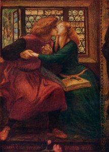 Paolo et Francesca da Rimini (détail), 1855 - Dante Gabriel Charles Rossetti