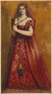 Habillé de rouge - Dante Gabriel Charles Rossetti