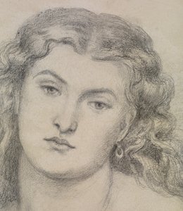 Étude pour "Venus Verticordia" - Dante Gabriel Charles Rossetti