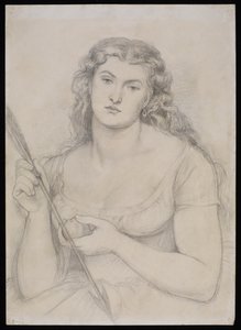Étude pour "Venus Verticordia", vers 1863-64 - Dante Gabriel Charles Rossetti